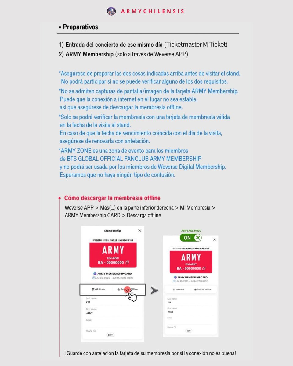 armychilensis's tweet photo. 🇨🇱 ARMY ZONE - BTS WORLD TOUR ARIRANG EN SANTIAGO

📍Estadio Nacional
📅 14, 16 &amp; 17 de Octubre
⏰ 11:30 AM - 6:30 PM
🎫 Debes tener entrada para el concierto del mismo día + ARMY Membership

#BTS #방탄소년단 #BTS_ARIRANG https://t.co/kKWDqRtXvu