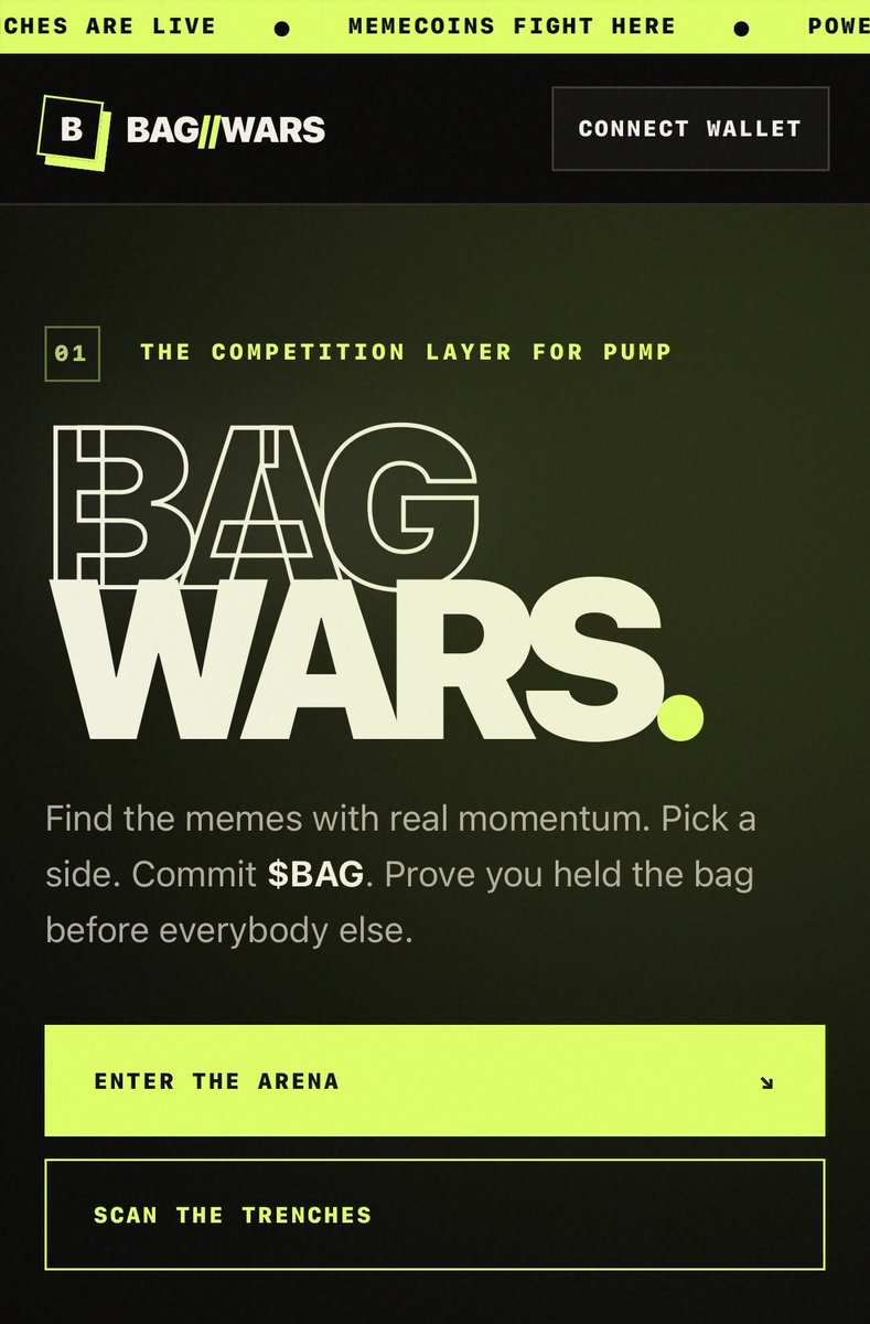 BagWarsToken's tweet photo. SNEAK PEAK INTO BagWars! 

Don’t miss out on this! TAG YOUR FRIENDS!

$BAG https://t.co/KyYbrj9Mt3
