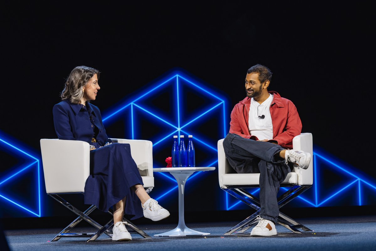 Next on the keynote stage is @​dylan522p, who grades AI clouds for a living. (we're ClusterMAX Platinum 3x btw 😉)

The @​SemiAnalysis_ founder joined @​Goldber