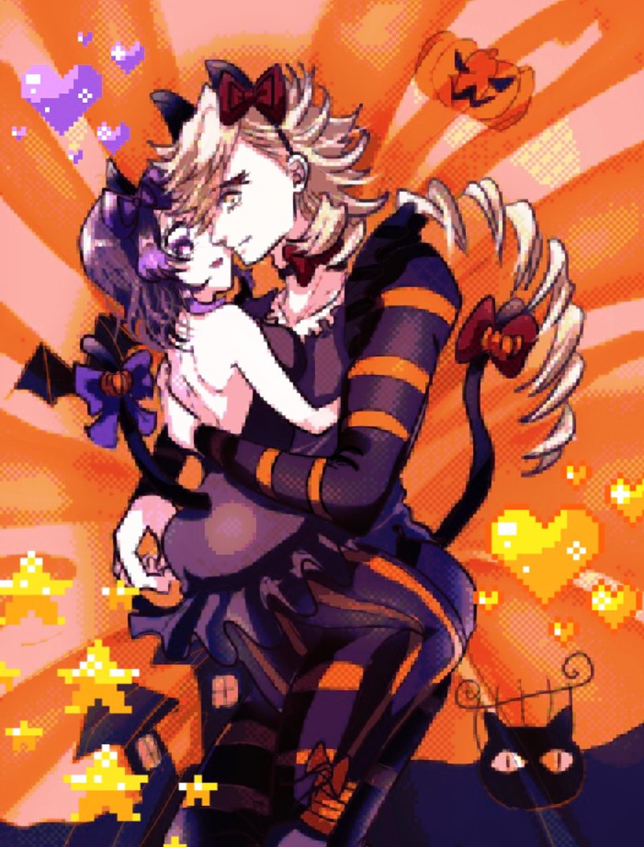 ringormin0715's tweet photo. #童しの童ハロウィン祭2026
#童しの 
ドット絵風 https://t.co/XpcvAh7wO3