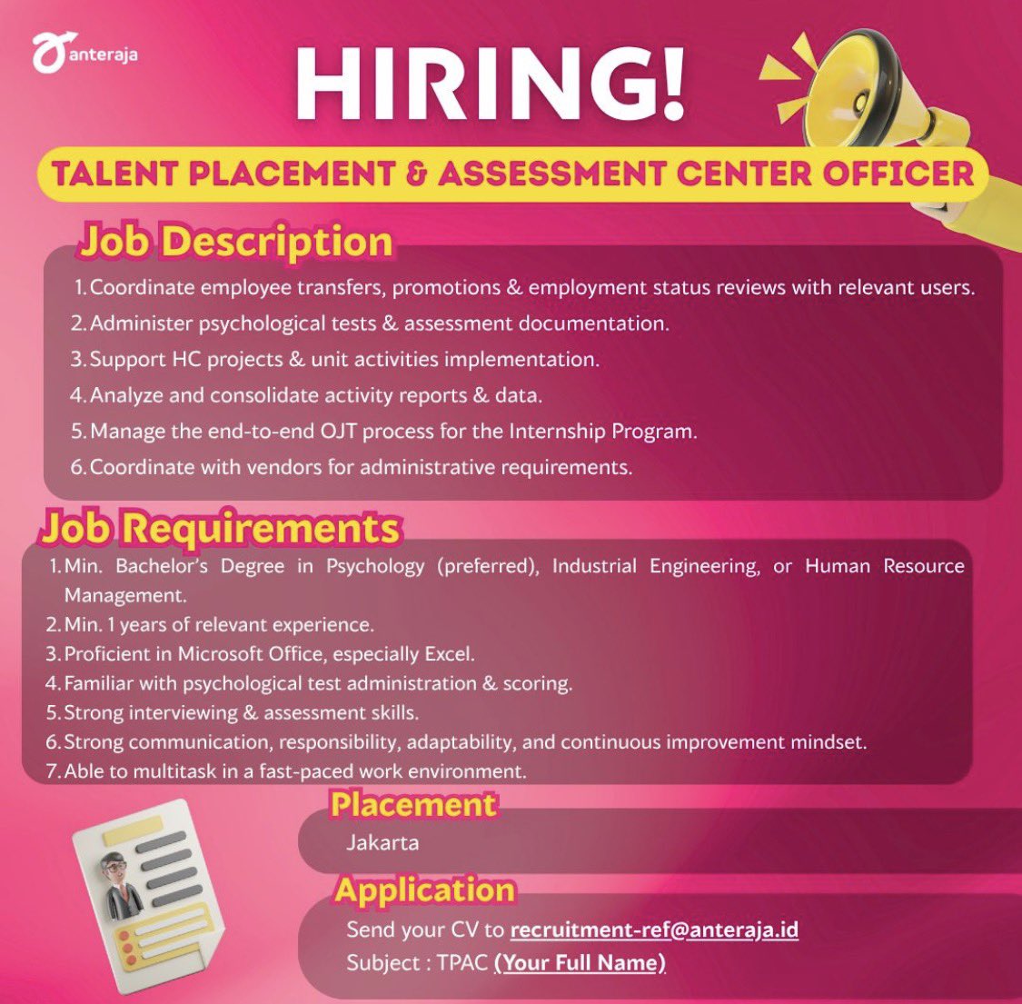magnecareer's tweet photo. #LokerPam #MagangPam - Anteraja

✨ Stand by buka WhatsApp, loker dikirim tiap saat: https://t.co/BYNWJ4CEEY https://t.co/nbHLKEEJUw