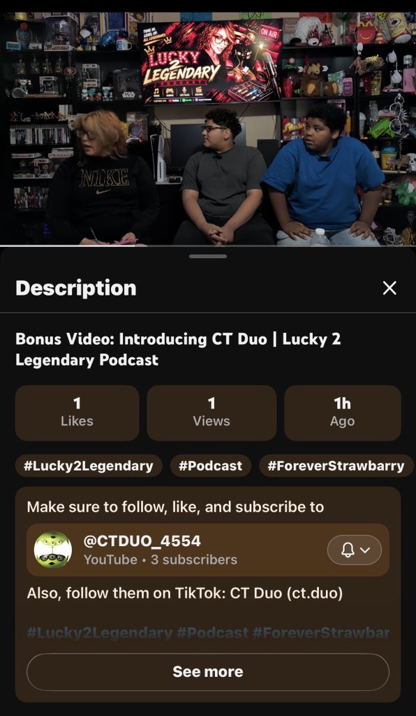 Lucky2Legendary's tweet photo. Check out our bonus episode: Introducing CT Duo on the Lucky 2 Legendary podcast now available on YouTube! #Lucky2Legendary #Podcast #LasVegas #Trending #YouTube https://t.co/3dxOeZlKLj