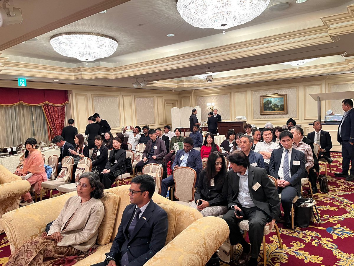 IndianConsOsaka's tweet photo. Consul General @chandruappar joined  Principal Secretary to Government Tourism, Government of Tamil Nadu, Dr. S Swarna, for Tamil Nadu Tourism Roadshow in Osaka. Principal Secretary gave a detailed presentation on key tourist attractions and travel destinations in Tamil Nadu.

CG spoke about the strong partnership between Tamil Nadu and Japan, and potential areas to further deepen this cooperation with a focus on tourism.

The Roadshow also featured Bharatnatyam dance performance by Japanese artists.

@tntourismoffcl
@ttdcofficial