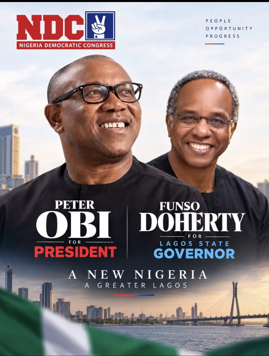 anthonyabakporo's tweet photo. Lagos Is Very Important and we must not joke with it.

We shall go all out and tell the voting masses to Vote NDC from Top To Bottom !!! https://t.co/dwNHHTMXqO
