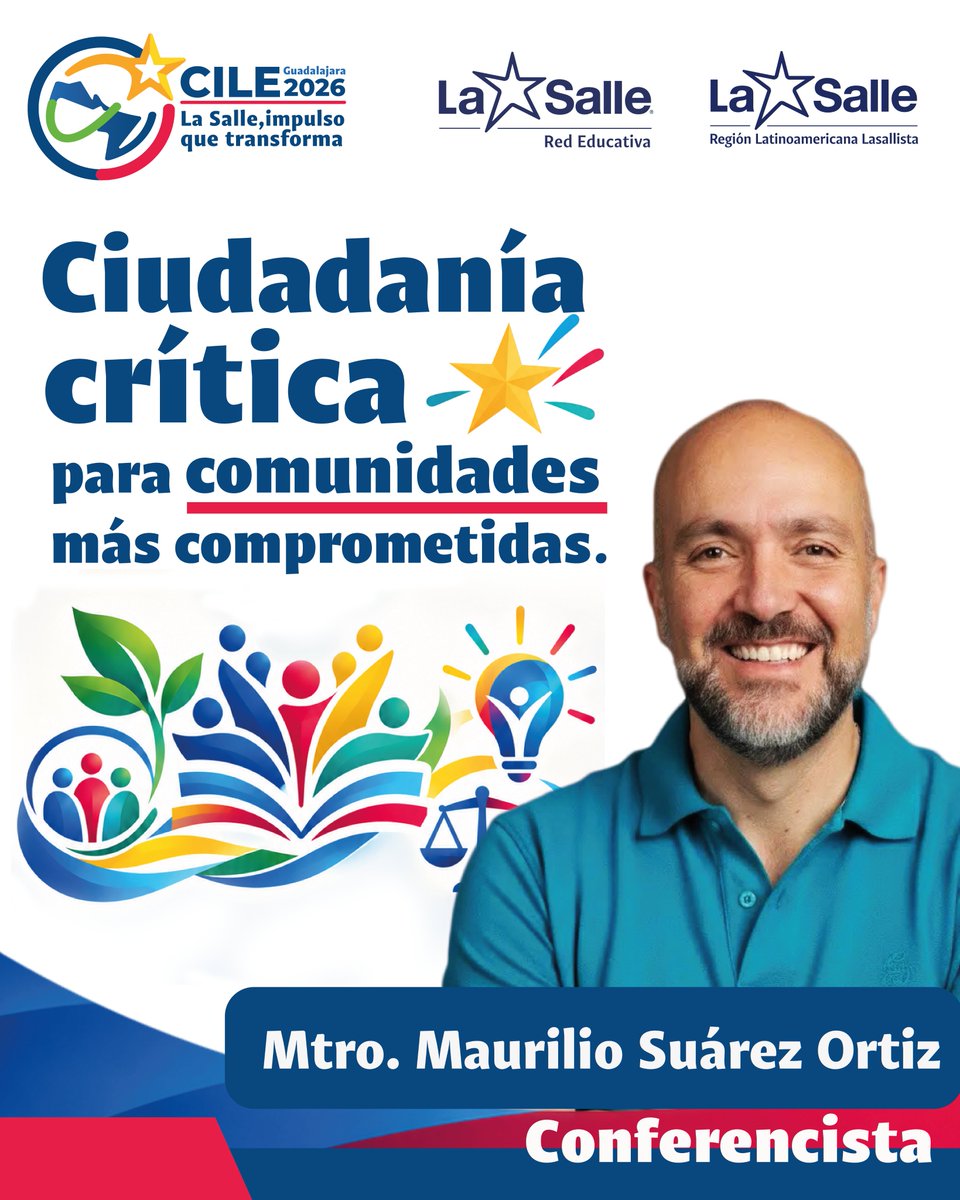 LaSalleAntMX's tweet photo. Profundizaremos  la importancia de formar personas capaces de analizar su realidad y comprometerse con la transformación de sus comunidades. 💬🧠

🔗 Conoce más información en: https://t.co/dMTKyRSK0n

#CILE26 #CiudadaníaCrítica #SomosLaSalle #ComunidadQueTrasciende https://t.co/EFOG7WdSmP