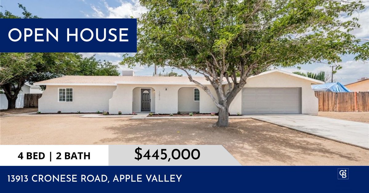 CBHomeSource's tweet photo. OPEN HOUSE!
Saturday, October 3 10:00 AM - 12:00 PM
Come find your dream home with us!
Listed by Zach Burgnon
Phone: (760) 242-6000
Cell: (760) 713-0309
zach.burgnon@cbhomesource.com
#openhouse

#cbhomesource #realestate #cblancaster #highdesert #househunting https://t.co/LUjPhf8m7F