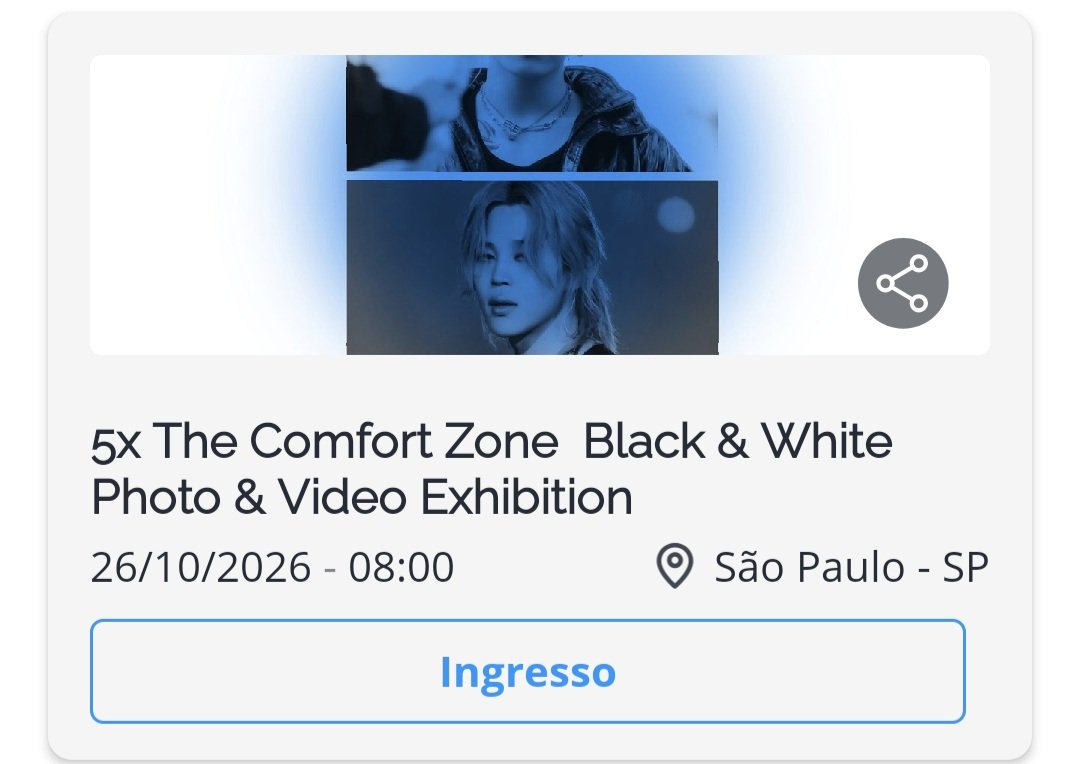 JKK_HOLLANOV's tweet photo. VENDO
1 Ingresso Exposição Black &amp; White 
 Dia 30/10  das 14h às 16h

Motivo: uma amiga não vai conseguir ir

Valor: 38,00 o mesmo do site com taxa https://t.co/EUCZLvh52c