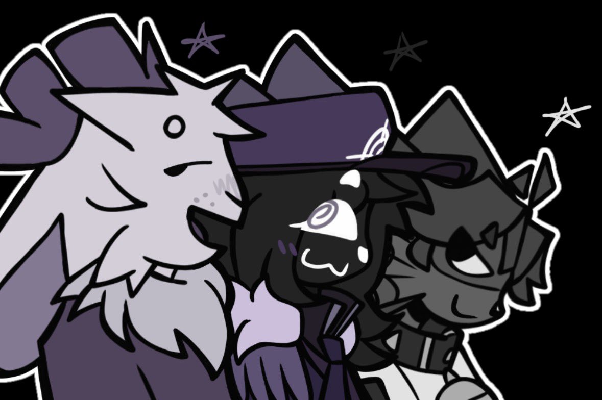 kianokat's tweet photo. the hare the cat and the fish https://t.co/03Fuc8I60B
