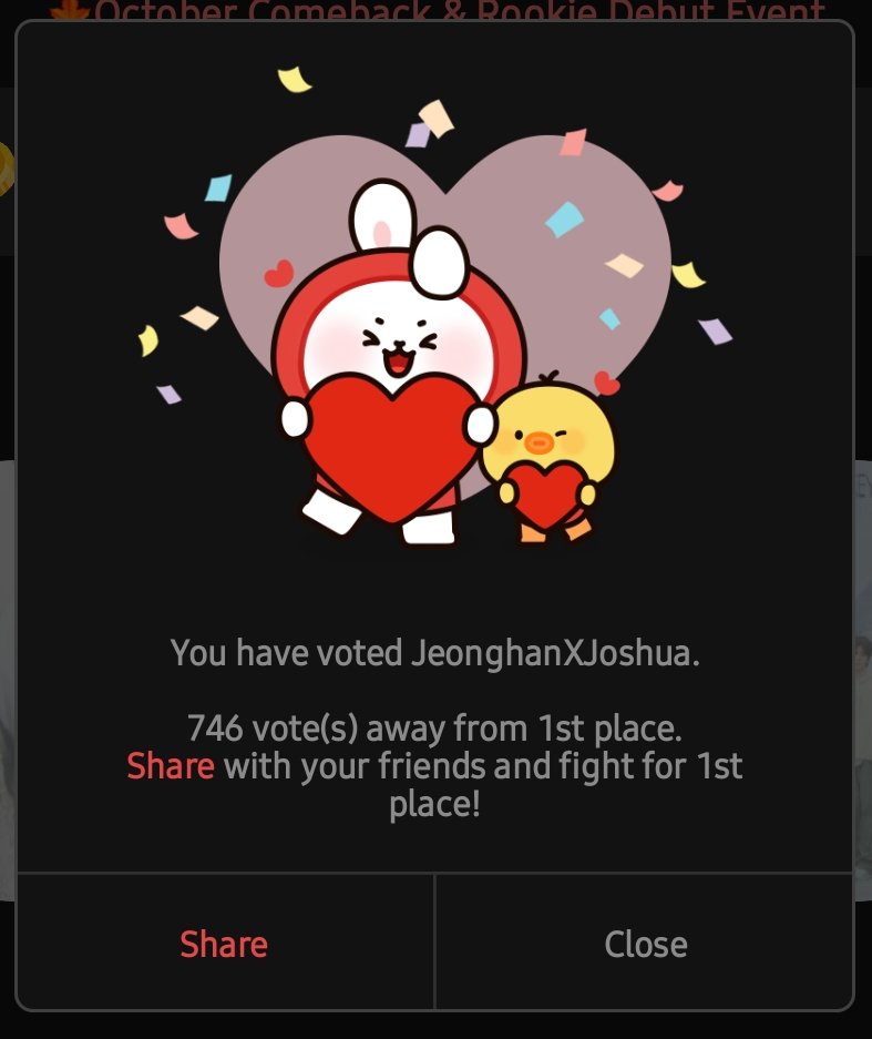 JHHJ_FANSUPPORT's tweet photo. Eyes over here! 6 days to go!!

#JxJ is currently at #2🚨
746 votes behind first place!! 🚨

Please keep voting for Jeonghan and Joshua on Choeaedol! 

Use all the devices you can use to get back our lead!!

More details on CHOEAEDOL App
#CHOEAEDOL #ThemePick 
https://t.co/VKSHbOByQD…