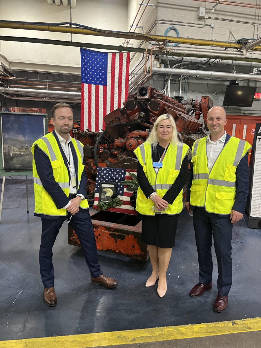 SchneebauerP's tweet photo. Thanks to @INNIO_Group, empowering data centers, for the tour through the Waukesha site, including a “survivor” -  a generator found in the rubble in the days after the horrific 09/11 terrorist attacks on the #WTC in #NYC. If interested, read the whole story below. https://t.co/umcXNzGhvr