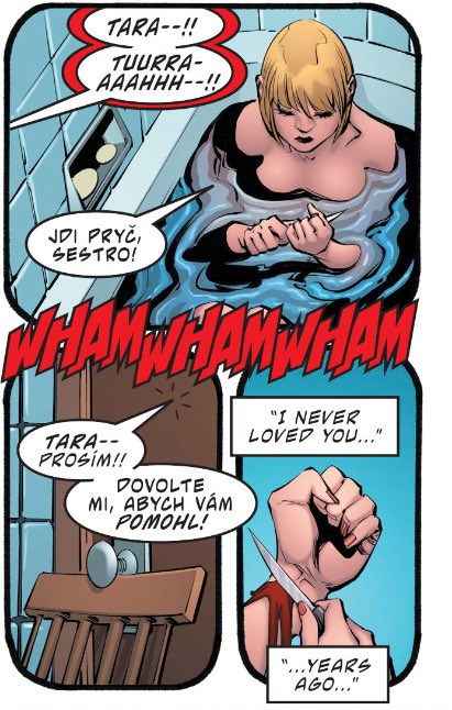 lezbannes's tweet photo. @Genghistwelve I’m not “ficcing it in”, I’m going off of books that were written later (and not by misogynist rape apologists). Fun of you to post Deathstroke 2016 when the whole point of that story is that Deathstroke was responsible for a lot of what Tara was as a character. https://t.co/ozGPwrOuCf