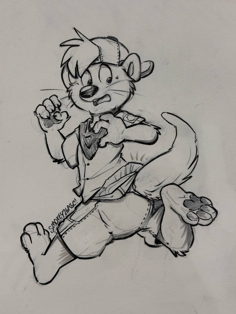 SmokeyAussie's tweet photo. I think your pants are falling off mister! 

Oh you have a backup underneath I see… 🦦 https://t.co/APJlQu0v0s