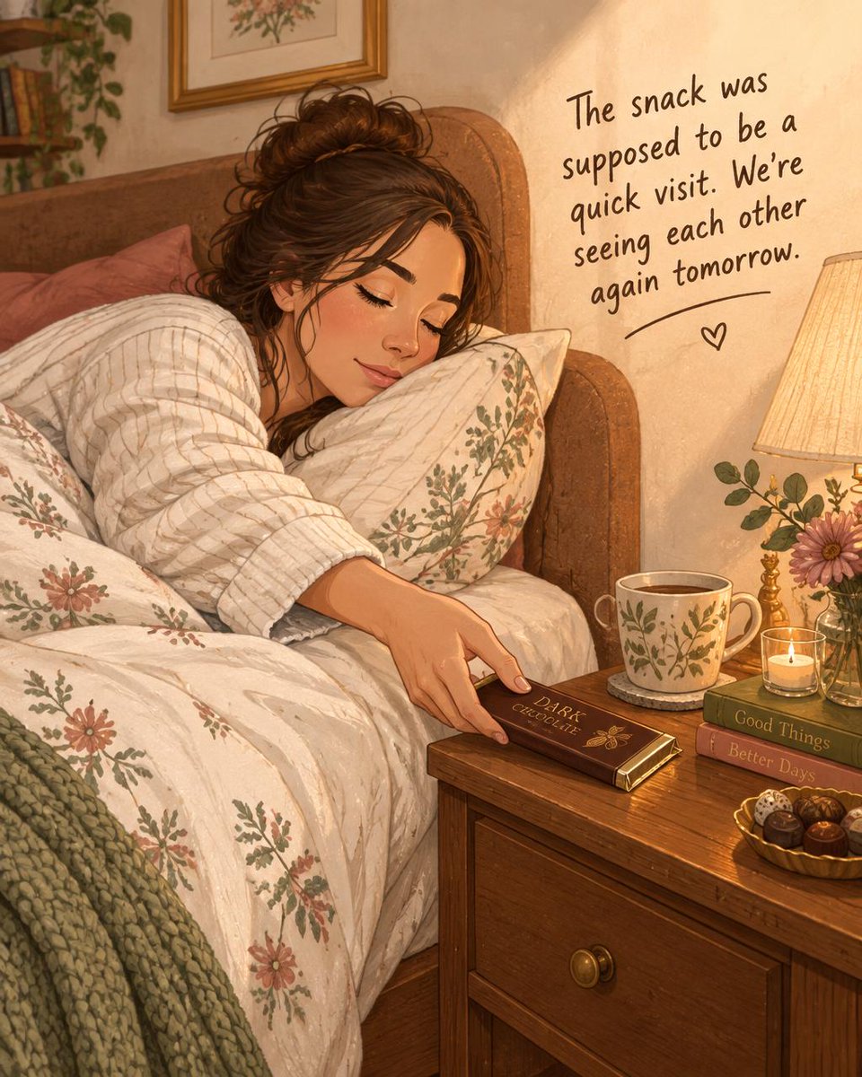 TassieFudgey's tweet photo. Committed to late-night cuddles with my chocolate. Who’s your bedside snack? Tag them 🍫 #LateNightSnack #ChocolateLovers Tap the link in bio. https://t.co/OdlbI1cMRe