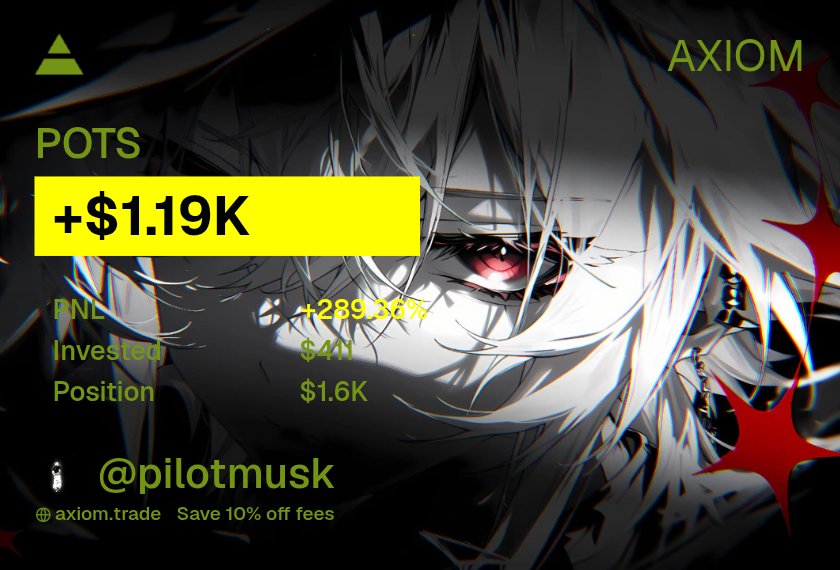 pilotmusk's tweet photo. 12hr trenches report.
$ZCODE +$217 (290%)
$POTS +$1.19K (289%)
$token +$368 (319%)
$COIN +$12 (50%)
Small bags stacking. Multiple runners, no mercy.
October still printing.
#Crypto #Memecoins #Solana #Trading #Degen #Axiom #Trenches #12hrFlex https://t.co/aJFQPvD5j5
