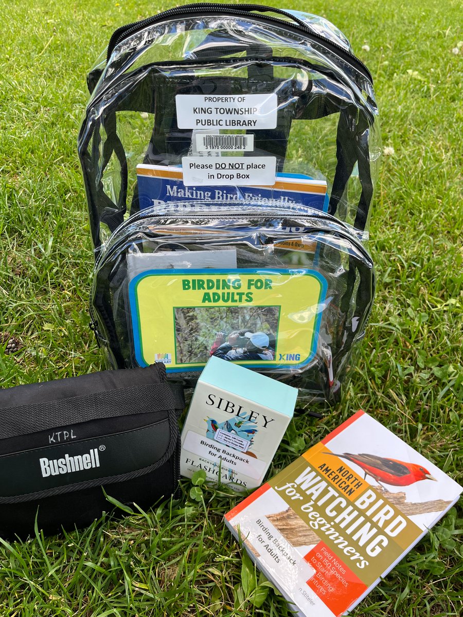 KingLibraries's tweet photo. Borrow one of our birding backpacks and get outside in these last few gorgeous weeks of fall! 🐦🎒

Today is World Migratory Bird Day! Our birding backpacks are just the right resource to support your outdoor adventure!

#WorldMigratoryDay #KingLibraries #KingTownship https://t.co/KB9yaTM3uH