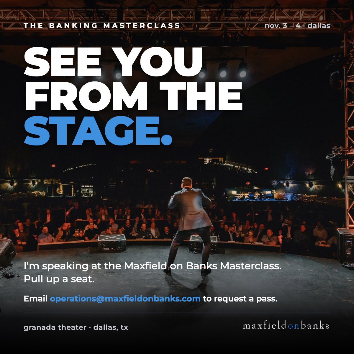 John_R_Ramage's tweet photo. There’s not much that could get me out of Alabama on #ElectionDay but the opportunity to share the stage with my #BamaBoys - @BradMBolton and @jonesjchad - was too much to pass up. Hope you will join us at the @MaxfieldOnBanks #MasterClass. https://t.co/pQpavDtL2c