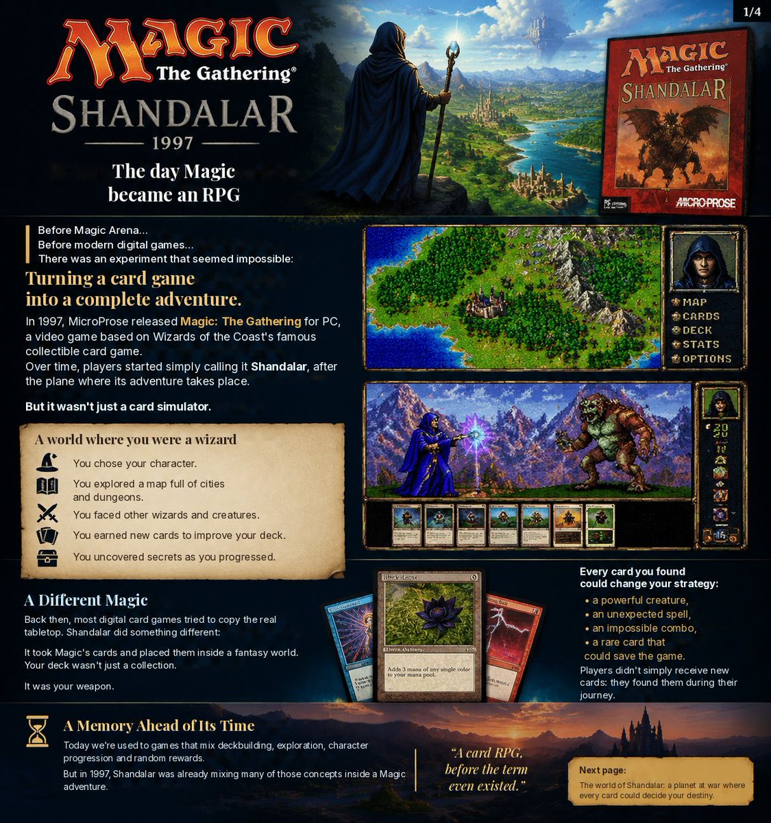 Vegakis's tweet photo. 🇬🇧 🧙 1997: Magic was already a WORLD 🧙♂️
Before:
• 🏟️ Arena
• 🔥 Hearthstone
• ⚡ Pokémon TCG
• 🃏 Yu-Gi-Oh!
• ⚔️ Legends of Runeterra
#MagicTheGathering #MTG #MTGSpain #Hearthstone #PokemonTCG #YuGiOh #LegendsOfRuneterra #JuegosDeCartas #TCG #RetroGaming #RPG https://t.co/6sz3ugiCun