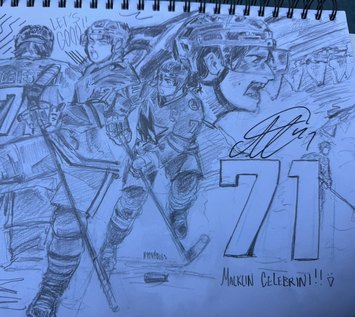 puckbug's tweet photo. MACKLIN SIGNED MY DRAWING https://t.co/mC0FM3DBdJ