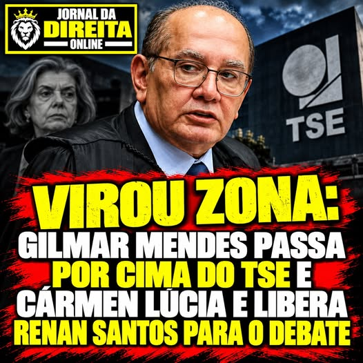 JornalBrasilOn2's tweet photo. Gilmar Mendes, do STF, determinou nesta noite que a Globo inclua Renan Santos (Missão) no debate das 21h30. A ordem veio horas depois de dois nãos.

Kassio Nunes Marques, presidente do TSE, disse que a ata só obriga convite a partido com pelo menos cinco deputados federais. O Missão tem um, Kim Kataguiri. Cármen Lúcia, no STF, rejeitou a ADPF do próprio Renan: o instrumento não era o adequado e o caso é da Justiça Eleitoral, não do Supremo.

Flávio postou:

Acabo de tomar a decisão de não ir ao debate da Globo em função da censura imposta ao evento pelo TSE.
A imprensa tem que ser livre e as eleições limpas.
Em breve mais detalhes.