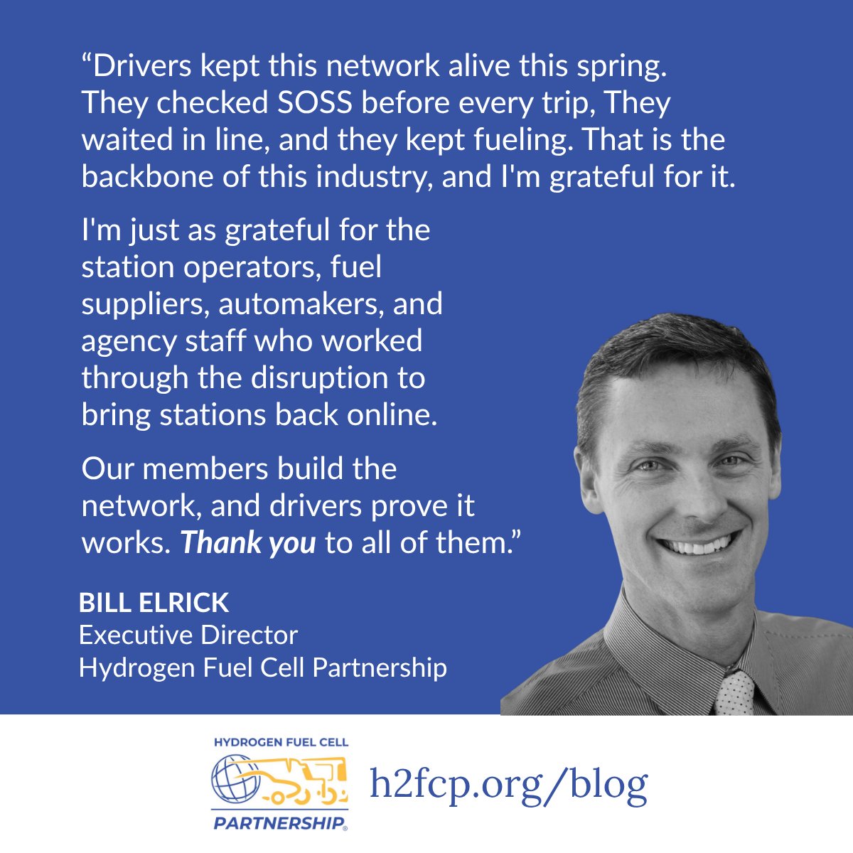 CaFCP's tweet photo. To the drivers who kept #hydrogen moving in 2026: thank you. They checked SOSS, waited in line, and kept fueling through the spring disruption. 

Read our full tribute, timed to National Hydrogen and Fuel Cell Day on October 8th: https://t.co/os1K7jYV8S https://t.co/0g8jhMzqFY
