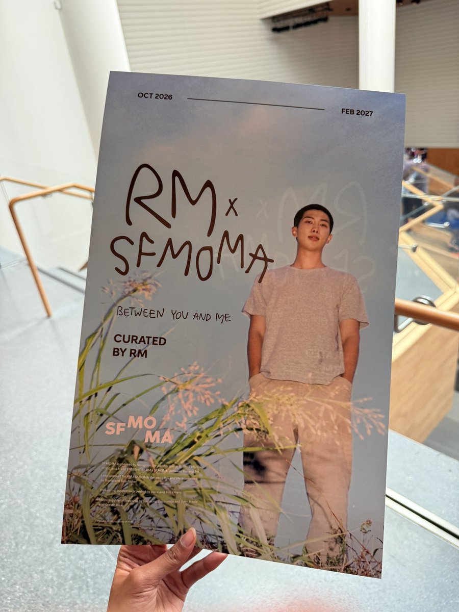 berryluckycharm's tweet photo. exclusive double-sided poster for sfmoma members 💙

RM X SFMOMA
CURATED BY RM
#RMxSFMOMA
#ArtThatStaysWithYou https://t.co/w7ps5HPDFW