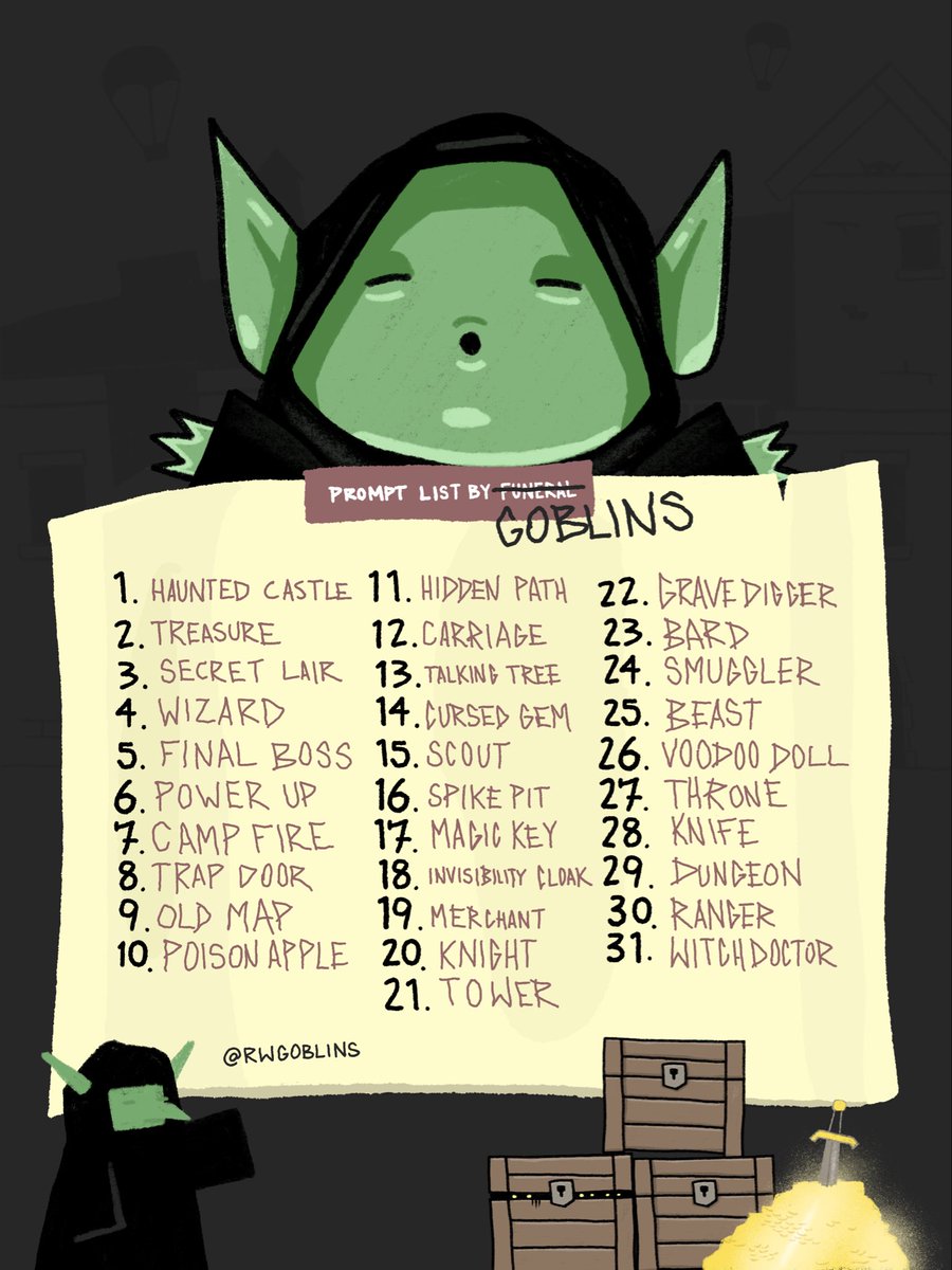 RWGoblins's tweet photo. Gobtober is upon us

Calling all goblin lovers. Follow these daily drawing prompts to win prizes.

We’re giving out free mints throughout the month of October.

🕯️ https://t.co/CcWLBsXbcT