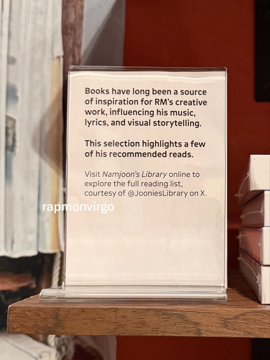 rapmonvirgo's tweet photo. Joonies libabry i'm so proud of you 💙
 @JooniesLibrary #RMxSFMOMA https://t.co/A1tjOmOB1N