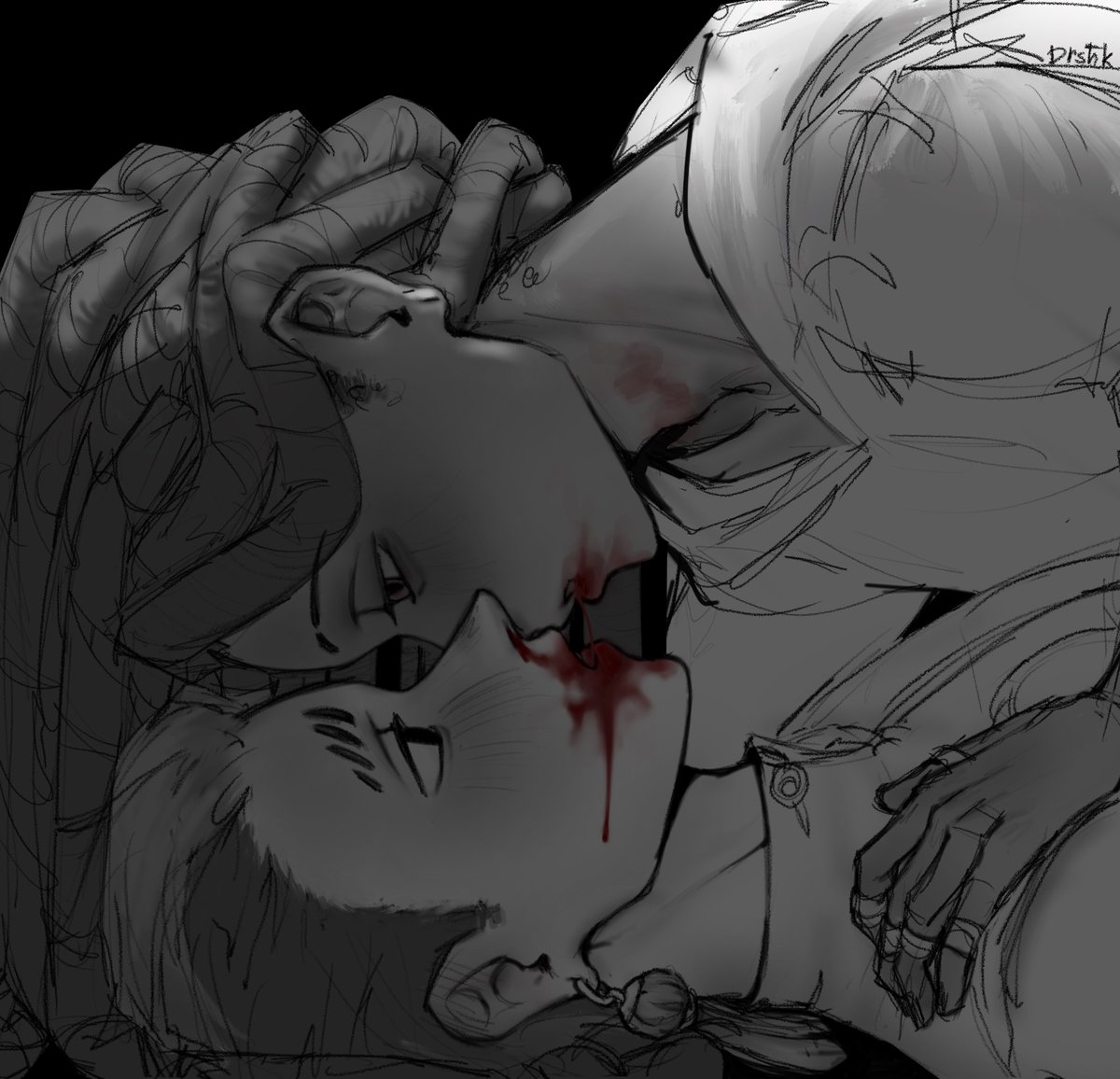 patpatduraska's tweet photo. #MultiGACHIshiptober day 2 — Bloody kiss
Today’s actors are #Janka https://t.co/2pO12fofAr