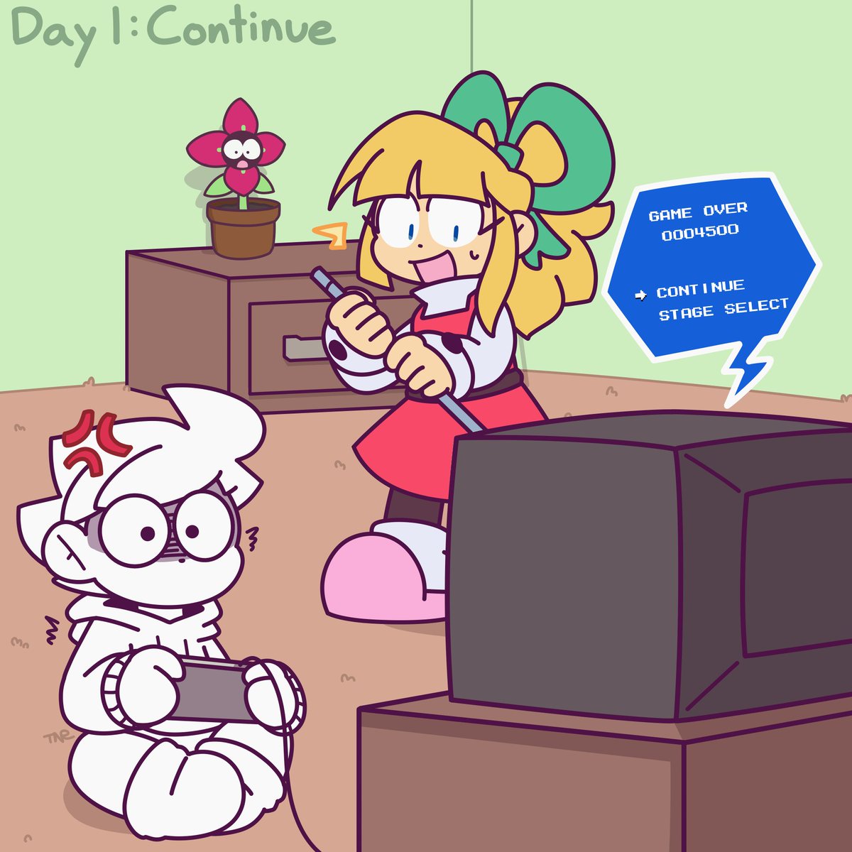 thatnerdyrobo's tweet photo. Rocktober Day 1: Continue

Lil bro's been stuck on the moving platforms for a while. Maybe Elec Man's stage is a little easier..? https://t.co/oDQcytQJ1p