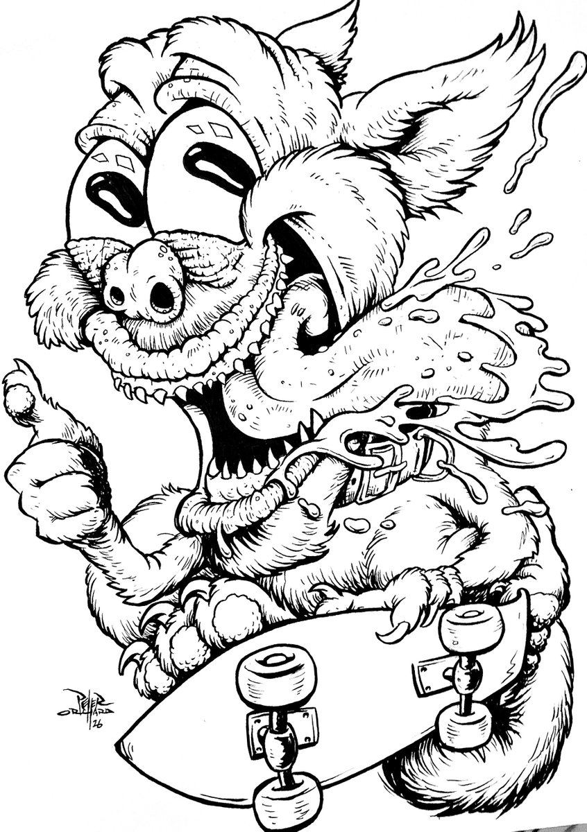 _PeterOrchard's tweet photo. Lets go! Day #1 #inktober https://t.co/CJS6F6OGKY