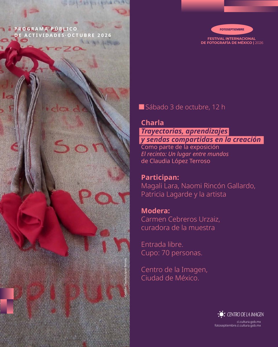 cimagen's tweet photo. 🧶 Trayectorias, aprendizajes y sendas compartidas en la creación
Una charla sobre procesos de creación, limpias y la construcción colectiva de espacios de trabajo y vida que continúan transformándose con el paso del tiempo. https://t.co/BezD2VDgF5