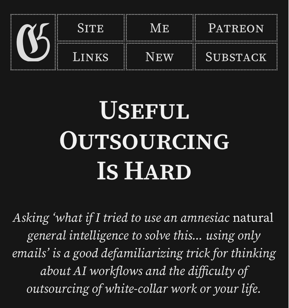 joodalooped's tweet photo. if you’re working on agents as assistants you really should read this before you go digging for gold that might not be there

https://t.co/uHVp71Qfbj https://t.co/nWMouxOq3s
