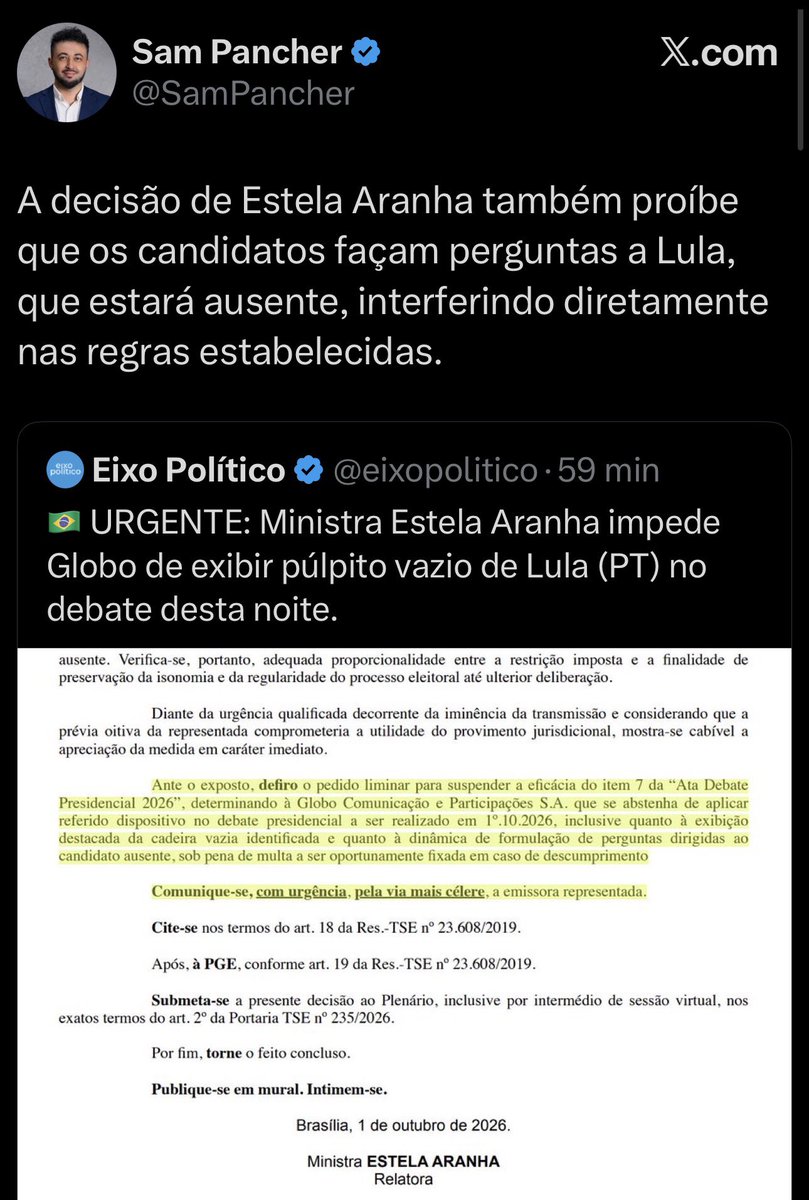 viniciuscfp82's tweet photo. E mesmo assim, com toda essa torcida e apoio estatal, Lula vai perder as eleições. Virou questão de honra para a maioria dos eleitores derrotar o petista. https://t.co/N1GEZzUvRx