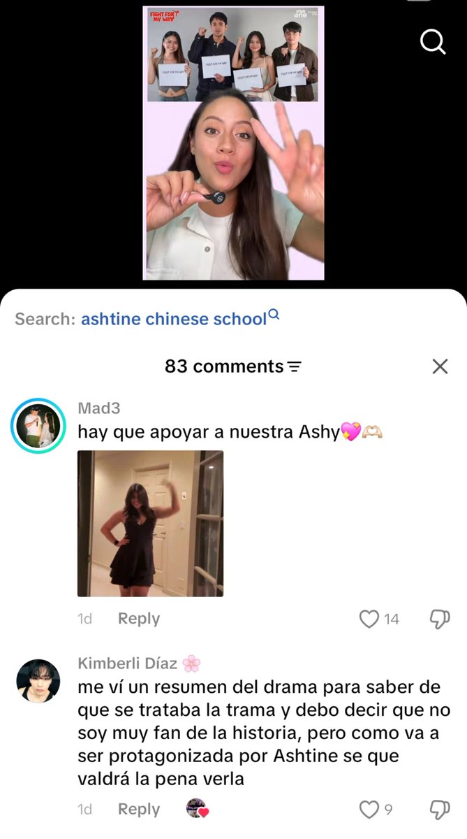 jonieanism3's tweet photo. Daming fans ni Ashtine sa Latin America, the girl in the video was from Ecuador. #FightForMyWayPH Big Success🙏🏻🤞✨️

(kulang pa ito) https://t.co/S9tEc3CVMW