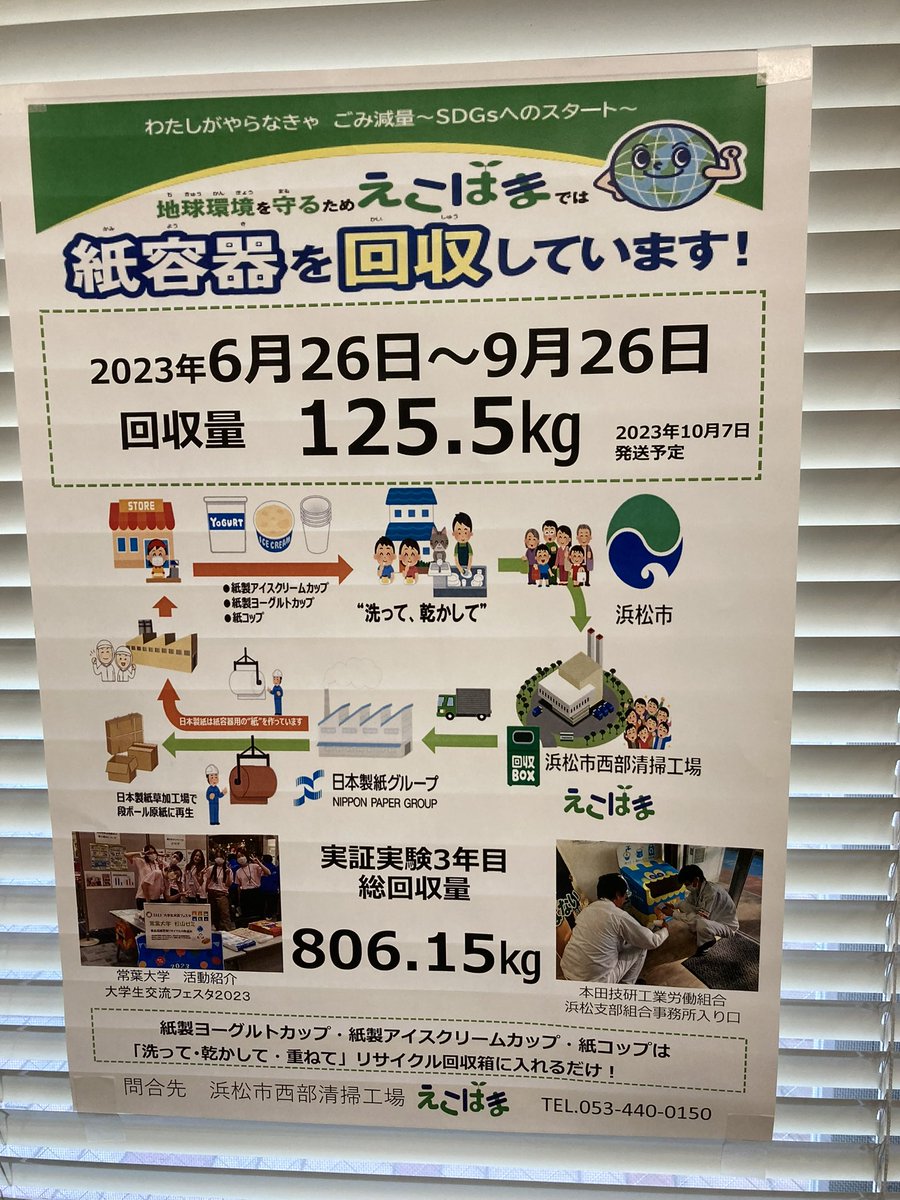 takizawa0914's tweet photo. ちなみに紙コップも同じ理由なのですが、拠点回収などで紙コップやアイスクリーム、ヨーグルトの容器もそれだけで集めれば、リサイクルできます！ https://t.co/hfJ5oUsm9A