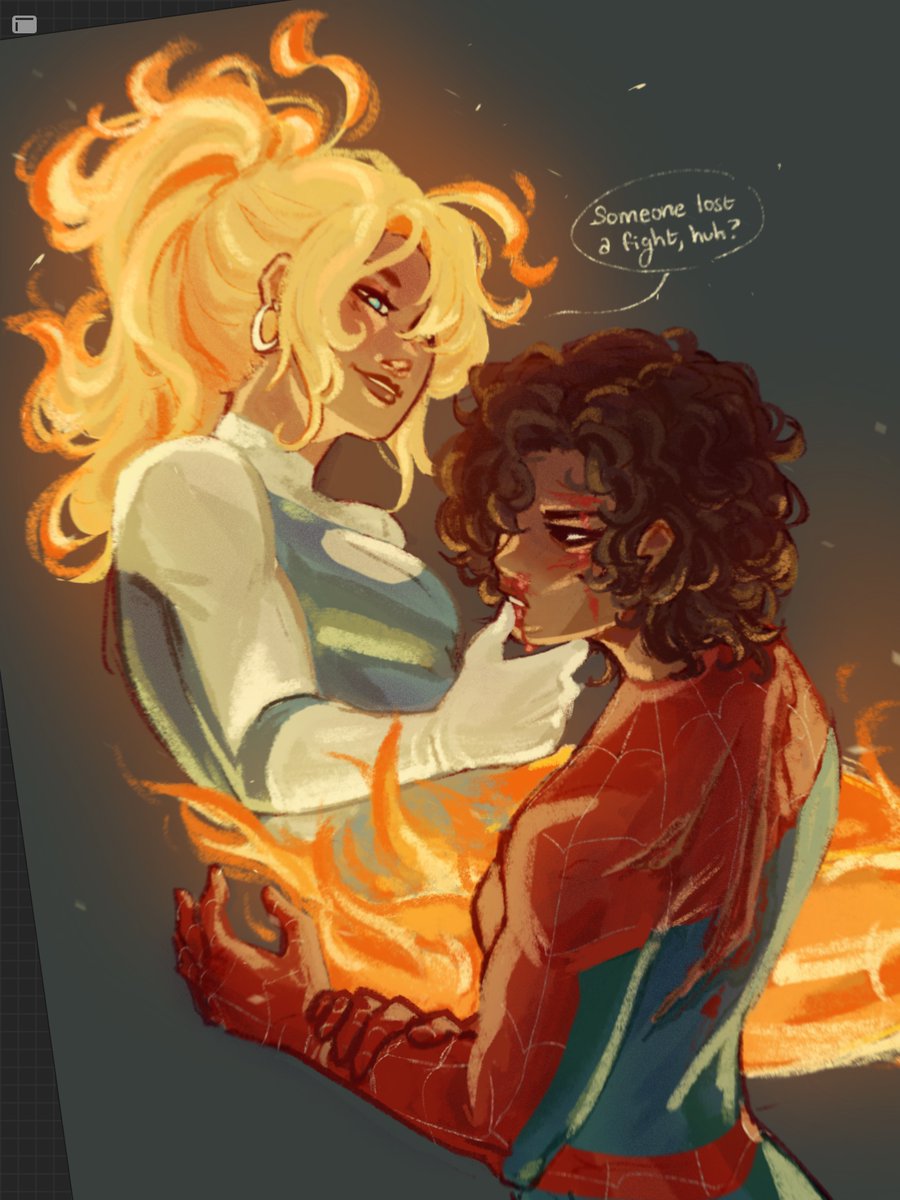 cherriinie's tweet photo. yuri-fied #spideytorch https://t.co/5fufjvw3OV