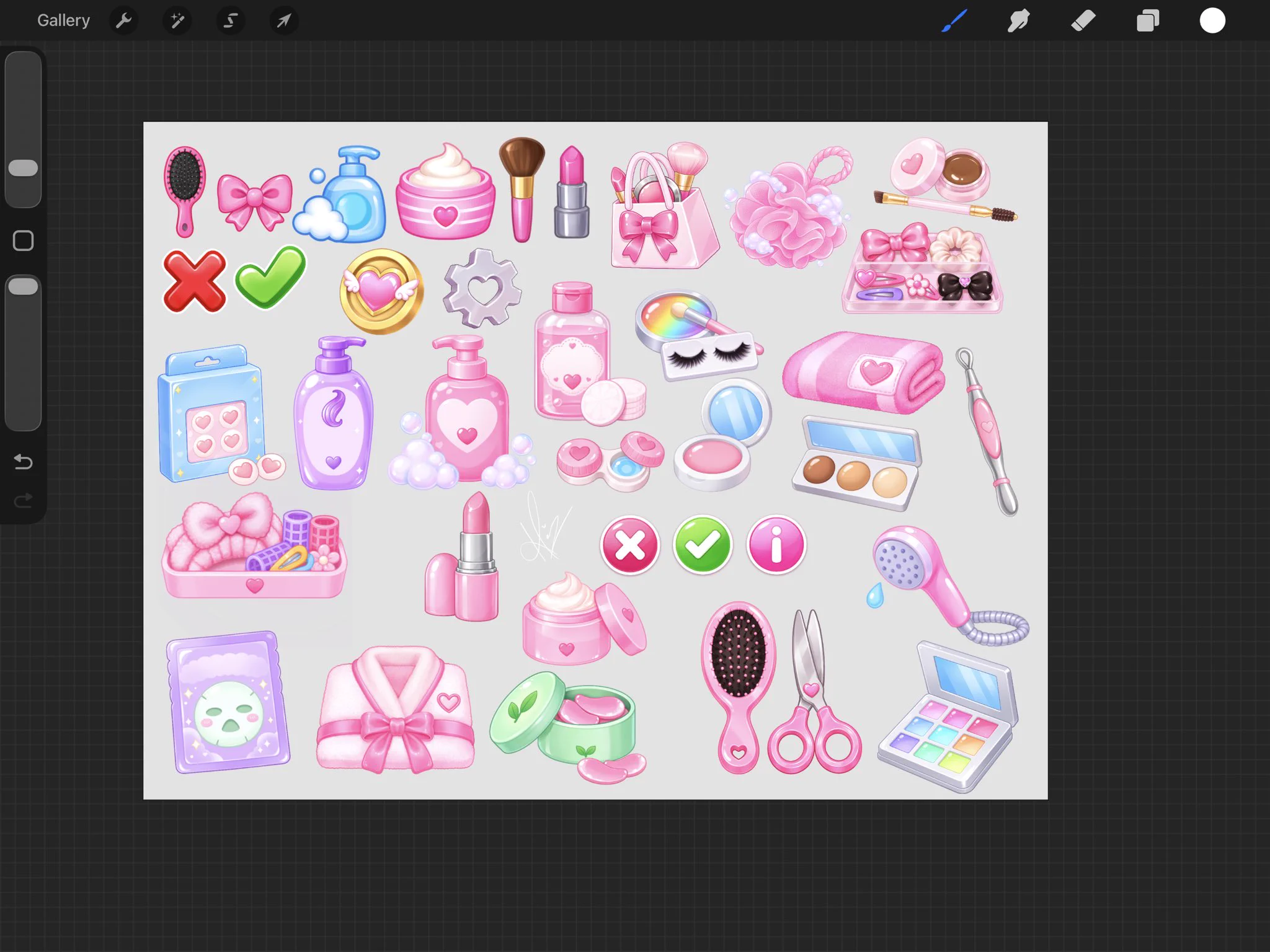 first half of art vectors done for my game took me a little over a week ...