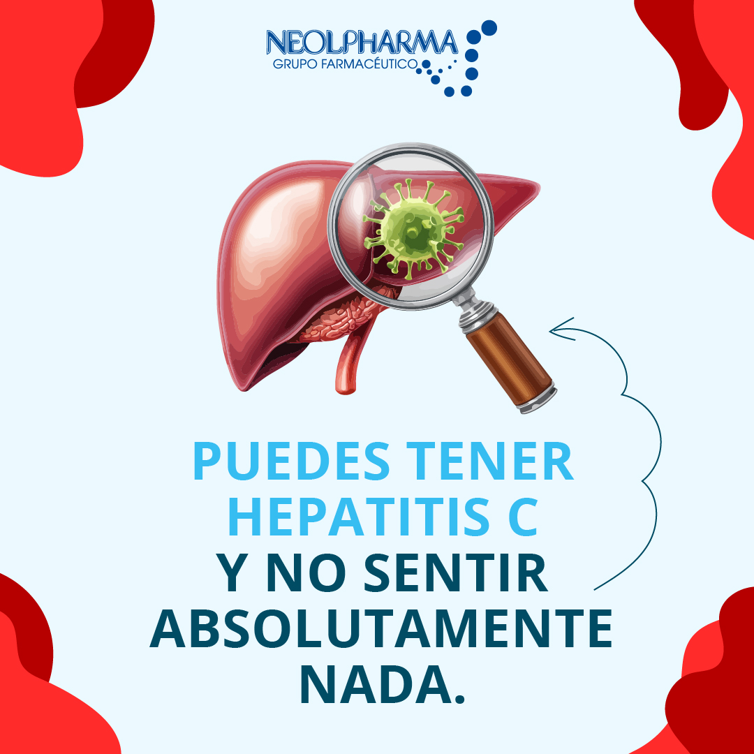 GrupoNeolpharma's tweet photo. La hepatitis C es una de esas condiciones que no avisa🤫 Puedepasar años sin síntomas mientras afecta al hígado, y aun así se detecta con un simple análisis de sangre.
Y sí: hoy se puede curar💛
¿Ya te hiciste la prueba alguna vez?
#Neolpharma #HepatitisC #CuidaTuHígado https://t.co/wDMu3PvVv5