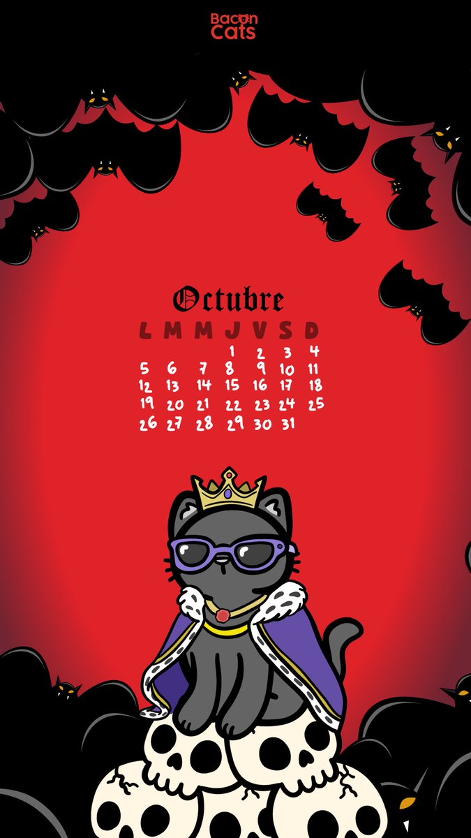 Baconcatsmx's tweet photo. Llegó la spuki sison! 🎃
Te comparto los michicalendarios de octubre para iniciar esta temporada con tocho. 

ADVERTENCIA: vienen bastante panterosos 🖤🐈‍⬛

Compártelos con ese michiamix que merece que le alegres el día con gatitos 🐱❤️ https://t.co/06jTC5Bfnd
