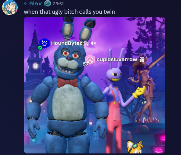 houndnumber2's tweet photo. #fortnite #gay https://t.co/QmAhkOYqci