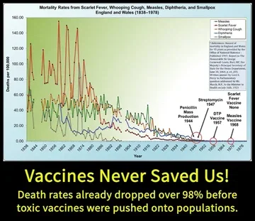 JaniceJame6vjh's tweet photo. @AlexandreLand15 FUCK, YOU ARE THE IDIOT!

1/several:  

FALSE!  Learn the damn FACTS!

The lie that #vaccines save/saved lives (#BigPharma &amp; #doctors profit bigtime from this lie, while ppl are sickened/killed from vaxs):

#Meme #Vaccination #Death #Deaths #Mortality https://t.co/Z3y4dZ90xd