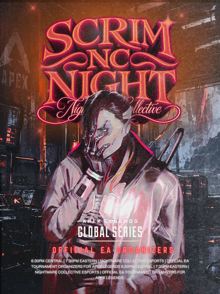NightmareScrims's tweet photo. ๐ฆ SIX MATCH SET๐ฆ
๐๏ธ 10/2/2026
๐ธ๏ธ 6:00PM CST/7:00PM EST
๐ Discord Link in Bio
โ ๏ธ All Players Welcome
๐ซ Legend Bans
๐ฒ Random POIs
๐ฉธ See you there!
#ApexLegends #ALGS #ChallengerCircuit #PlayApex #NCScrims #ApexComp #Scrims #album #Spooky #Crypto https://t.co/0aSlRIuRrv