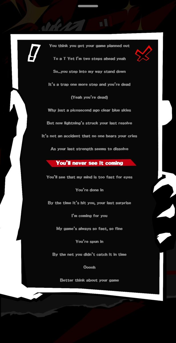 NikaDudi's tweet photo. Update 1 on the Persona 5 style music player 🎵🟥 I've gone ahead and added some new features! such as:
- A working queue 
- Live tracking lyrics
- Song stats
- A bunch of custom assets for menus, icons, and page transition animations 
- more in posts below 🧵 1/3 https://t.co/3iuCQdf1qg