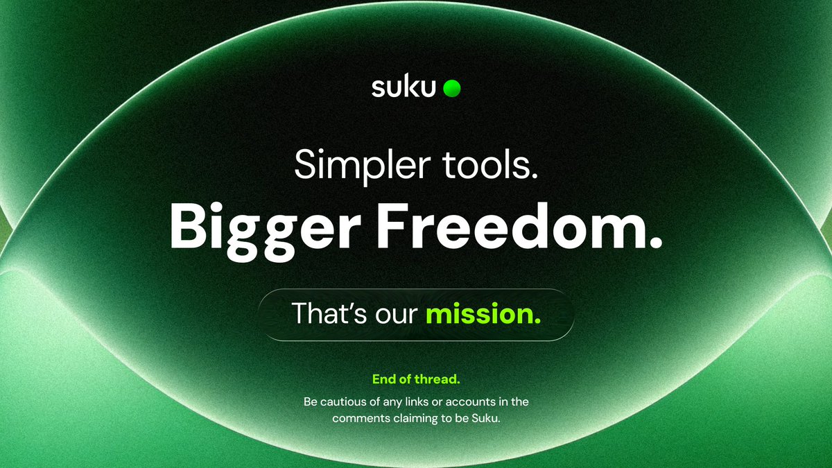 Suku_world's tweet photo. 🟢 https://t.co/sETZSF4QMz
📗 How to get started: https://t.co/n1Kfs18Kn7 https://t.co/o2jhwp4b9F