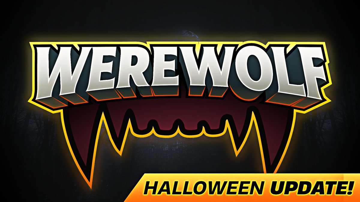 jogo's tweet photo. Werewolf returns! 🐺 😱

Fresh Halloween update with a completely new Werewolf ⬇️

5691-7898-3747

Patch Notes:
- The Werewolf has been revamped with a new claw vfx melee weapon and custom animated attacks
- New Map Voting Screen and other UI updates
- Choose to spectate after being eliminated or go back to lobby to purchase items or equip different weapon claw skins