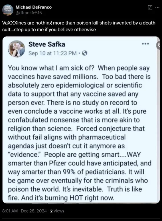 JaniceJame6vjh's tweet photo. FUCK, YOU ARE THE IDIOT &amp;/or a pharma shill!

1/several:

FALSE!  Learn the damn FACTS!

The lie that #vaccines save/saved lives (#BigPharma &amp; #doctors profit bigtime from this lie, while ppl are sickened/killed from vaxs):

#Meme #Vaccination #Death #Deaths #Mortality https://t.co/EnnzFfUpA5