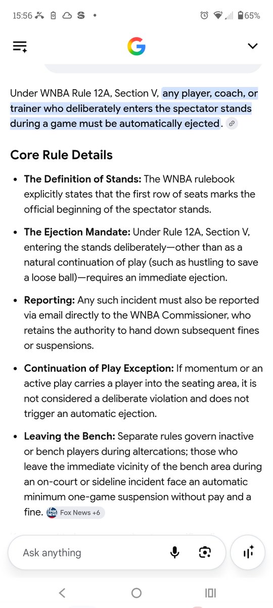 BulldogClapton's tweet photo. @WNBA @LVAces @IndianaFever @usasports A'ja Wilson should not be playing in tonight's game, according to WNBA rules!! https://t.co/9sYe0dP4ka