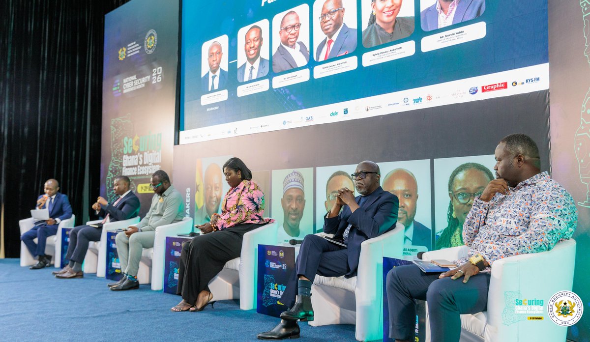 CSAGhana's tweet photo. Participants from industry, government, academia, and civil society came together for the NCSAM 2026 official opening held today.
#NCSAM2026 #BuildingDigitalTrust #OctoberIsNCSAM https://t.co/WxsiMcH7Oe
