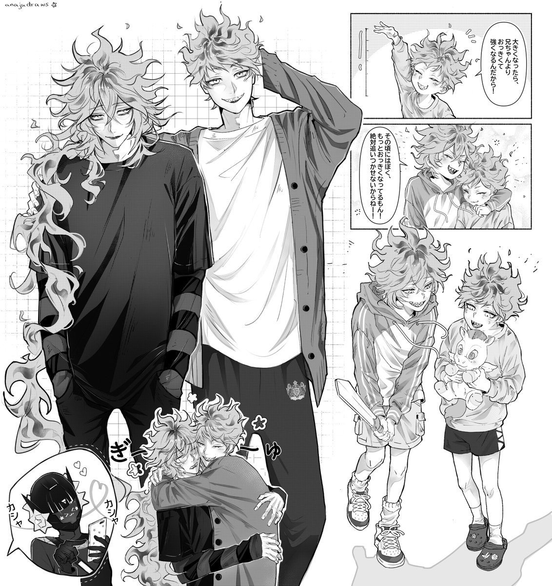 anajudraws's tweet photo. 兄ちゃん超えちゃった！！ https://t.co/sNNZT09kIK
