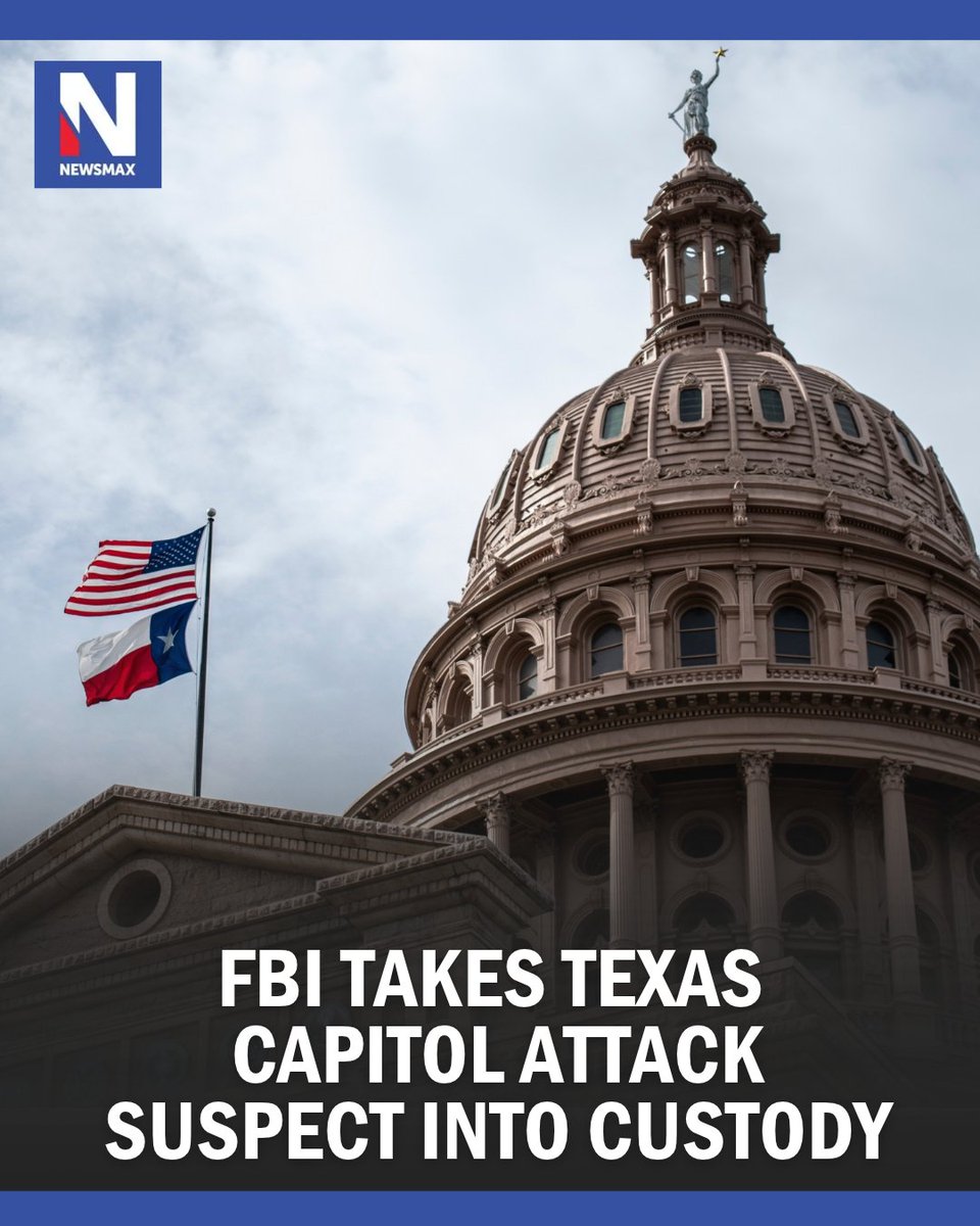 NEWSMAX's tweet photo. A San Antonio-area man accused of planning a violent attack on the Texas Capitol remains in federal custody Thursday as authorities increase security at the statehouse and investigate whether others were involved. https://t.co/ACHoyHLeoF